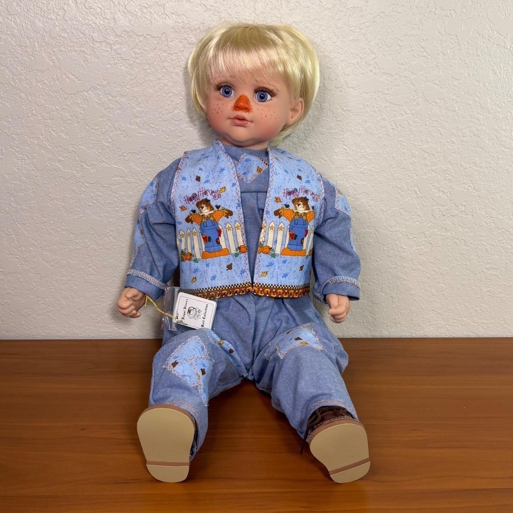 Cheri McAfoose Royal Vienna Doll 1998 Special Edition 84/200 Scarecrow Boy 24" - Picture 4 of 15
